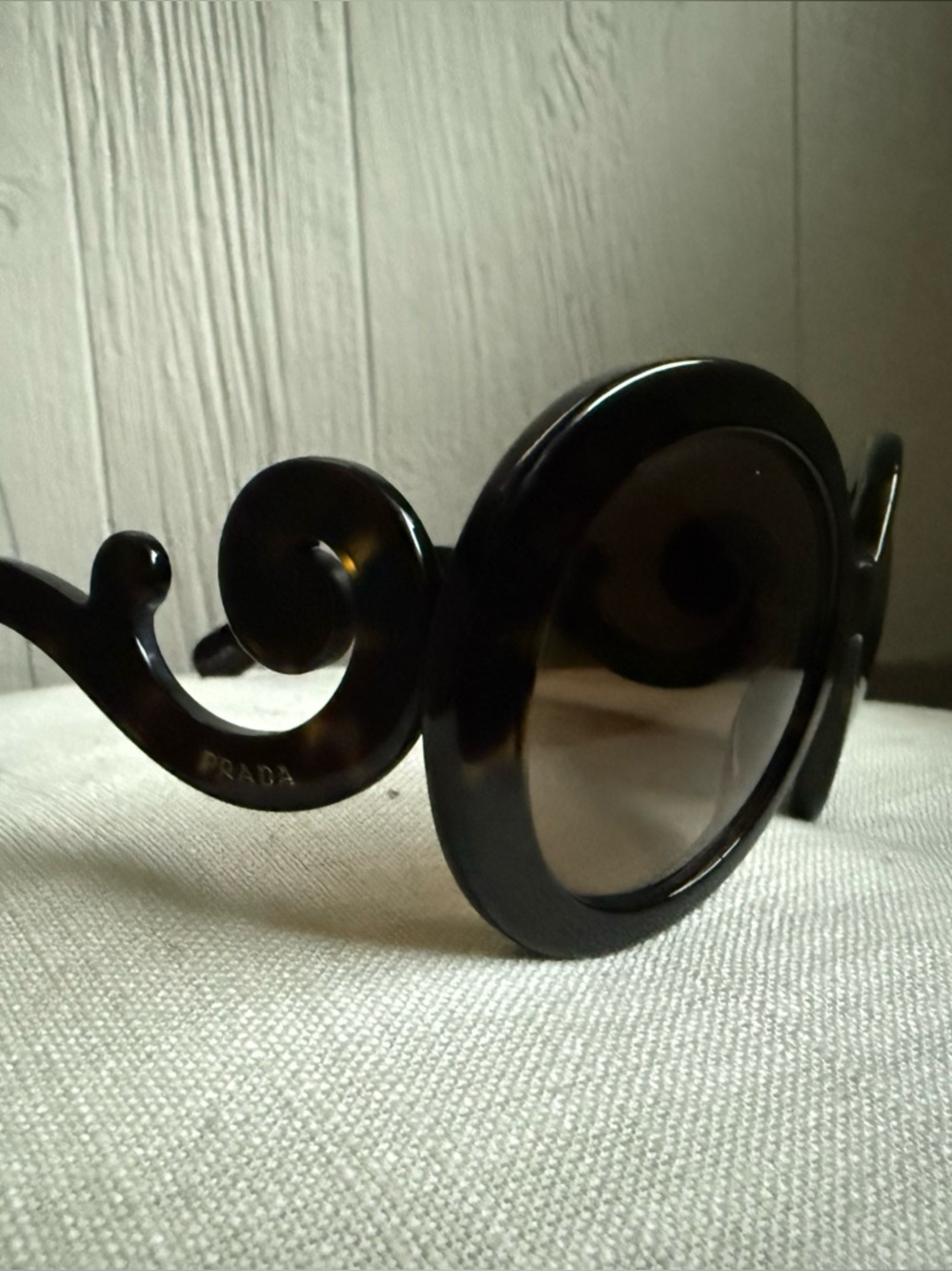 PRADA Baroque Tortoiseshell Sunglasses - Picture 6 of 8